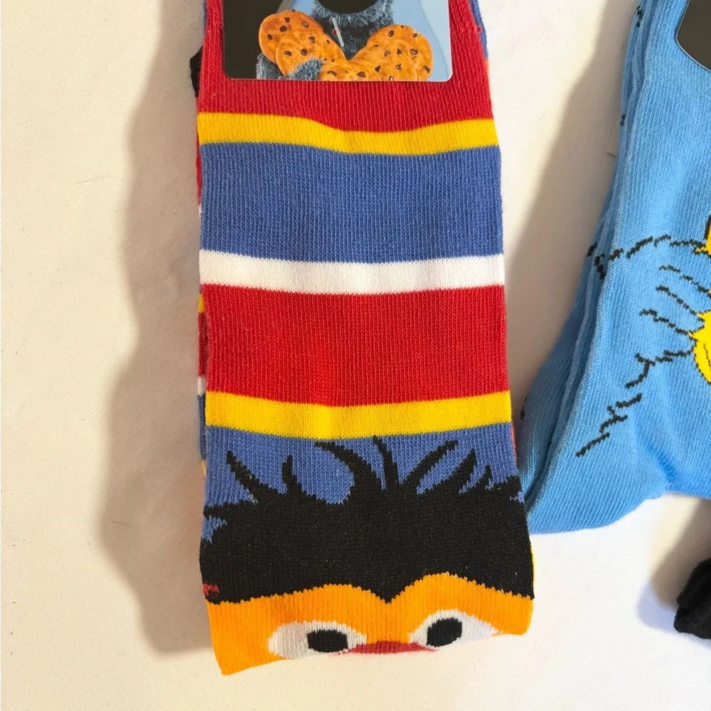 Sesame Street Colorful Character Socks Trio